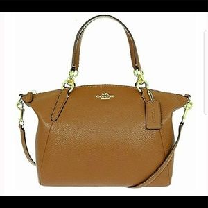 Brown Leather Coach Kelsey Satchel Bag